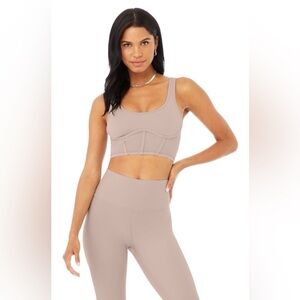 Alo airbrush mesh corset tank